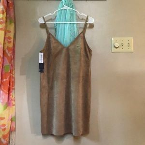 Suedette shift dress